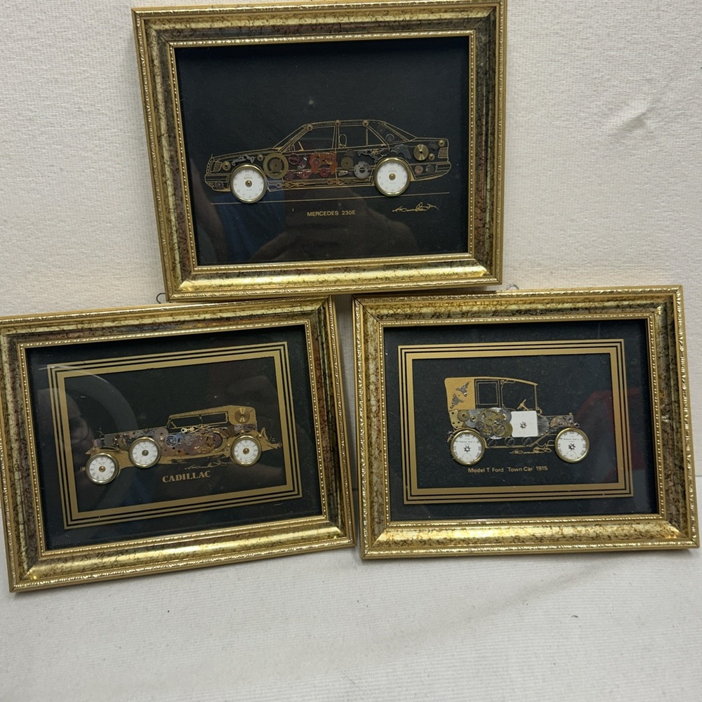 Watch Parts Art By Ken Broadbent England 3 Mercedes 230E Model T Ford Cadillac